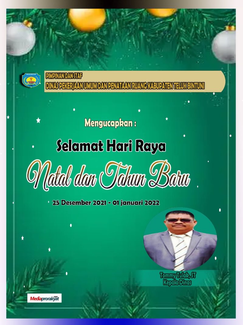 Ucapan Selamat Natal 25 Desember 2021 dan Tahun Baru 2022.