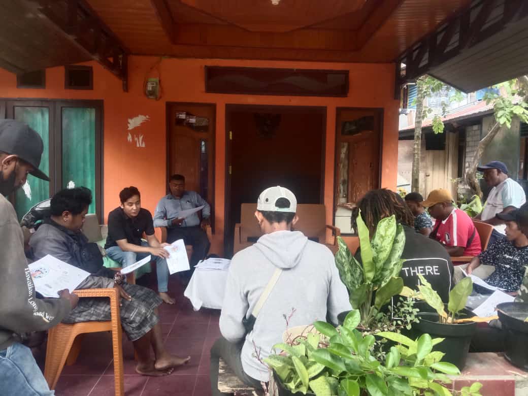 Sosialisasi manfaat program Bpjs Ketenagakerjaan terhadap para koordinator dan pengurus ojek BINUS.