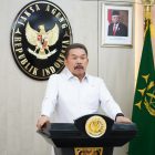 Jaksa Agung  Republik Indonesia, ST Burhanuddin  saat membuka Rakernis 2023 secara Virtual,Rabu(20/9/23)