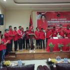 Ketua DPD PDIP Papua Barat, Markus Waran membuka kegiatan pelatihan pelatih saksi, Sabtu (14/10/2023) 