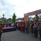 Bupati Manokwari, Hermus Indou, S.IP, M.H saat menyampaikan kata sambutannya.Sabtu(4/11)