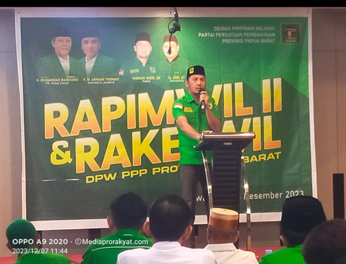 Ketua DPW PPP Papua Barat, Yasman Yasir, SE /foto: Haiser