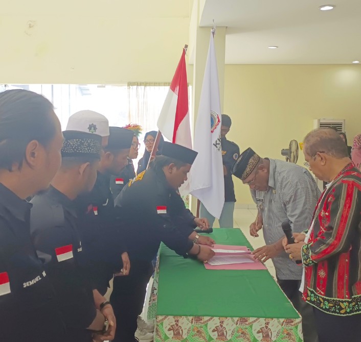 Penandatanganan Berita Pengurus KUSUT Teluk Bintuni, Minggu (17/12/2023)