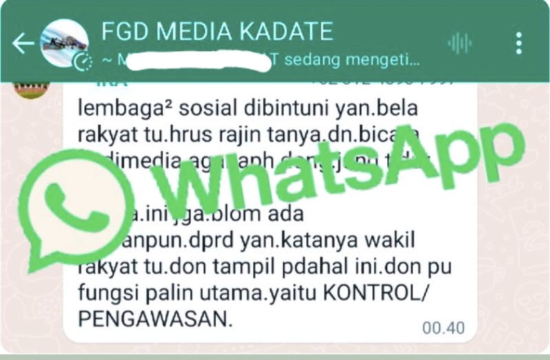 Grup WA FGD MEDIA KADATE