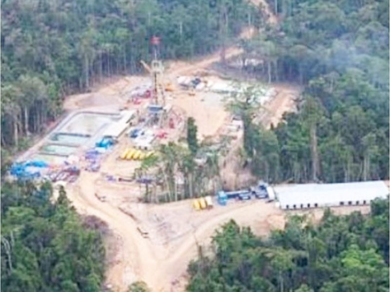 Gambar Lokasi Perusahaan Genting Oil Kasuri yang beralamat di Nagote, Distrik Sumuri, Kabupaten Teluk Bintuni (Sumber: Google)