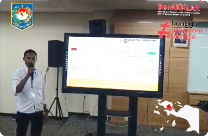 Mozzad Elkana Kindewara tampil sebagai trainer saat mengikuti pelatihan di BPSDM Kemendagri, Jakarta.