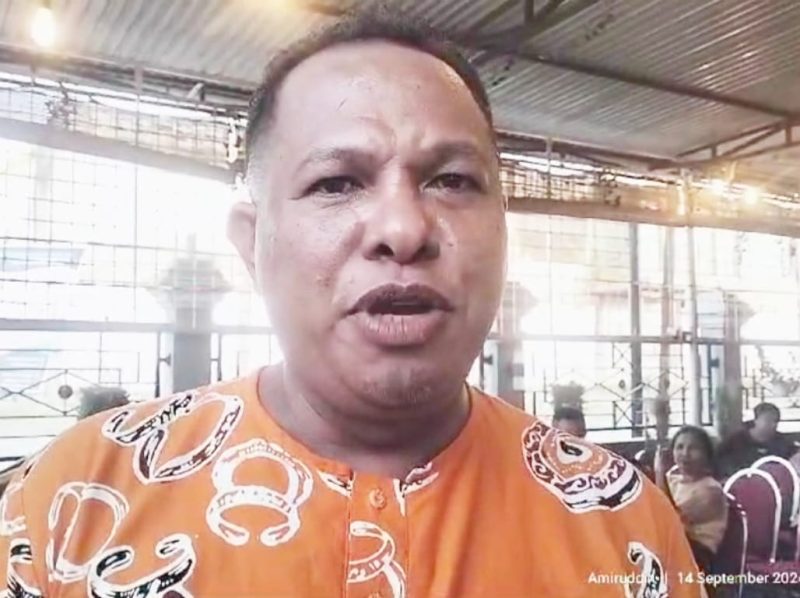 Ketua Kerukunan Keluarga Kei Teluk Bintuni (K3TB), Stepanus Balubun. 