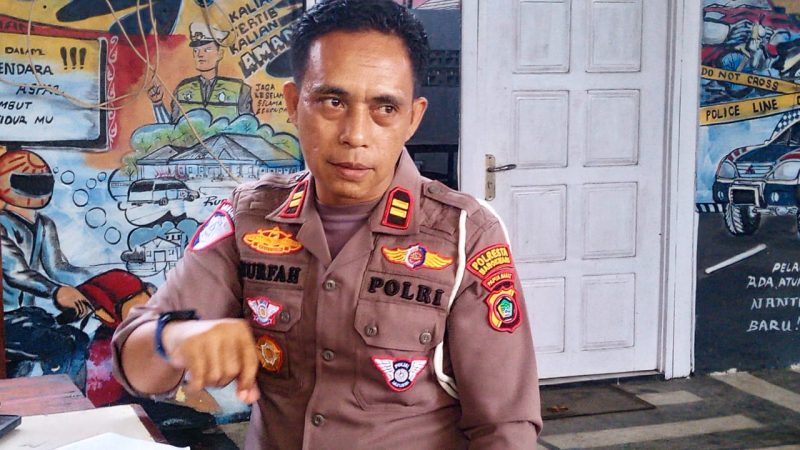 Kasatlantas Polresta Manokwari, Iptu Nurfah.