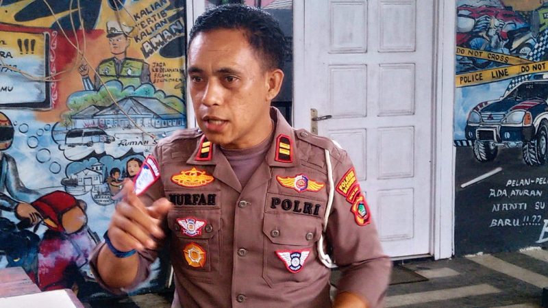 Kasatlantas Polresta Manokwari, Iptu Nurfah Tayong. Foto: Saragih (MPR).  