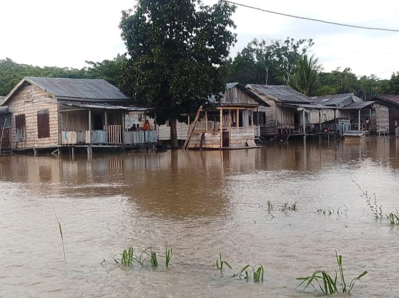 Foto musibah banjir di Aranday (istimewa) 