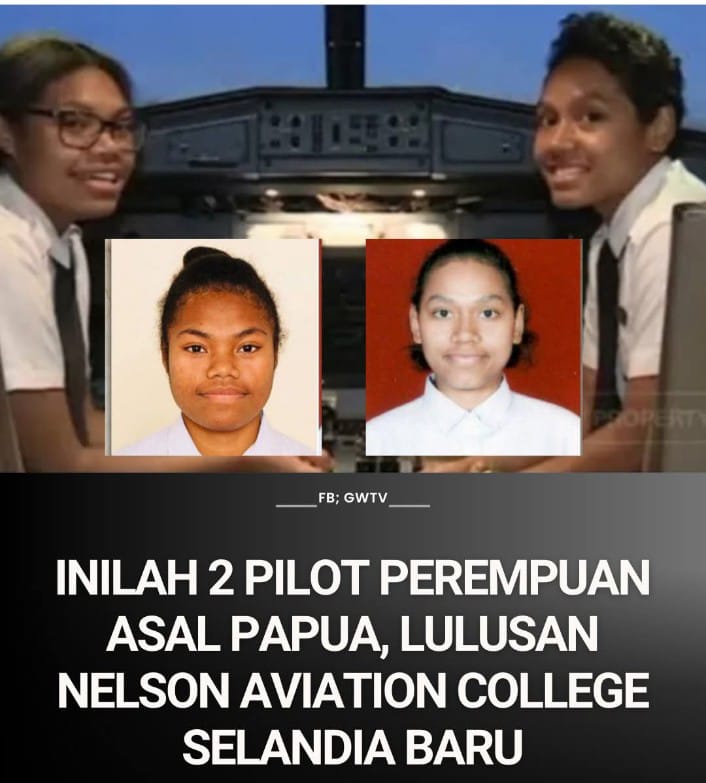Dua Pilot Perempuan Asal Papua Resmi Mengudara Bersama Garuda Indonesia dan Citilink
Menjadi Tokoh Inspiratif bagi Generasi Muda Papua
Foto: Screenshot dari akun halaman Facebook GW TV (istimewa)