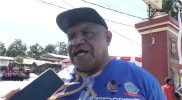 Kepala Ombudsman Perwakilan Papua Barat, Amos Atkana saat ditemui wartawan, di Mapolresta Manokwari,Sabtu(28/6/25)