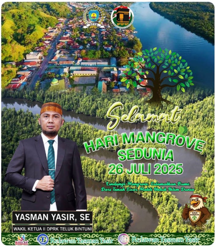 Wakil Ketua II DPRK Teluk Bintuni, Yasman Yasir, Ajak Masyarakat Teluk Bintuni Lindungi Hutan Mangrove