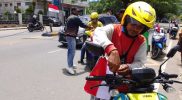 Semarak Merah Putih Warnai Manokwari: Ojek Binus dan Polda Papua Barat Kobarkan Semangat HUT RI ke-80