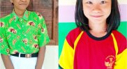 Keterangan gambar: Berheta Simuna (kiri), siswi kelas XII SMA Negeri Saengga, Kabupaten Teluk Bintuni, dan Varrent Vemaria Val Rooey (kanan), siswi kelas VI SD Inpres Kokas, Kabupaten Fakfak. (Foto: Tim BP)