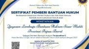 YLBH Sisar Matiti Papua Barat Resmi Terakreditasi C Sebagai Pemberi Bantuan Hukum